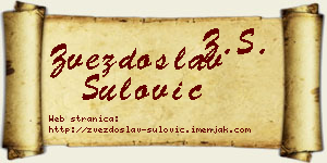 Zvezdoslav Šulović vizit kartica
